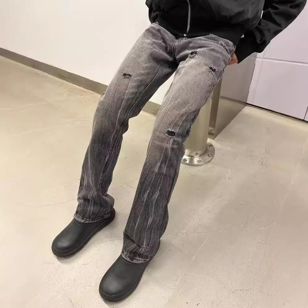 Sopula Street Washed Distressed Ripped Jeans Product Image