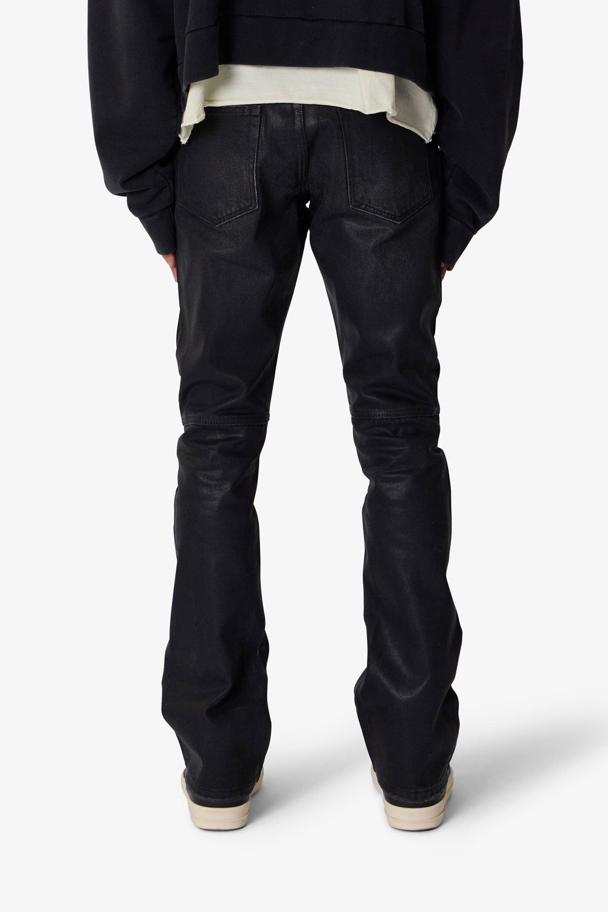 B729 Waxed Denim - Black Product Image