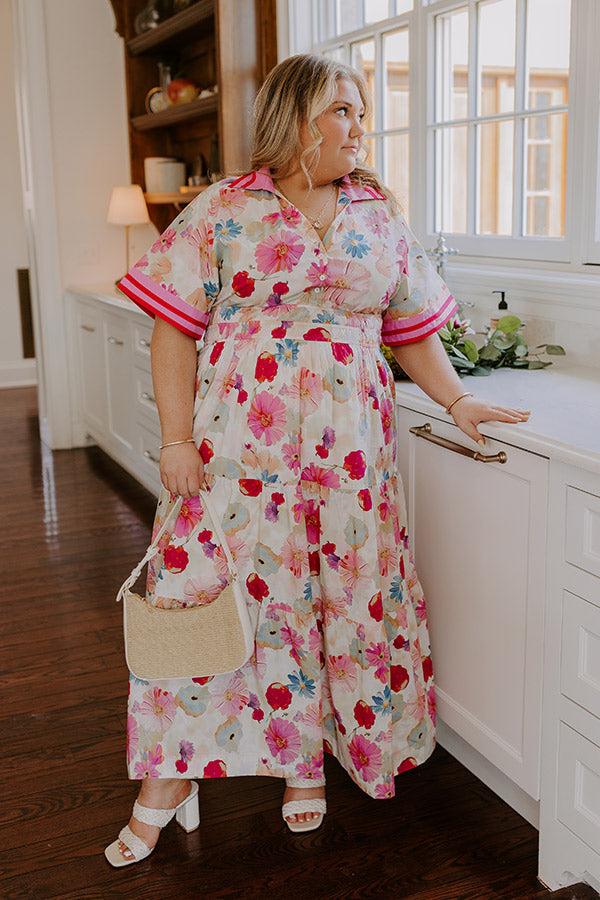 Vivid Vision Floral Maxi Dress Curves Product Image