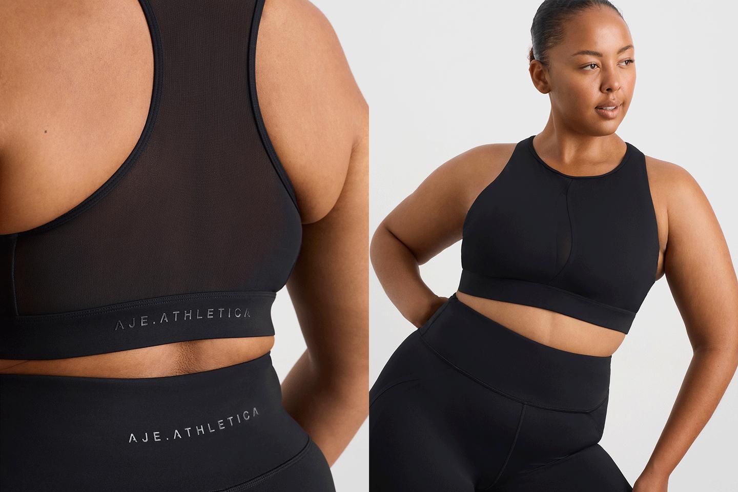 Spliced Mesh Sports Bra 370 Product Image