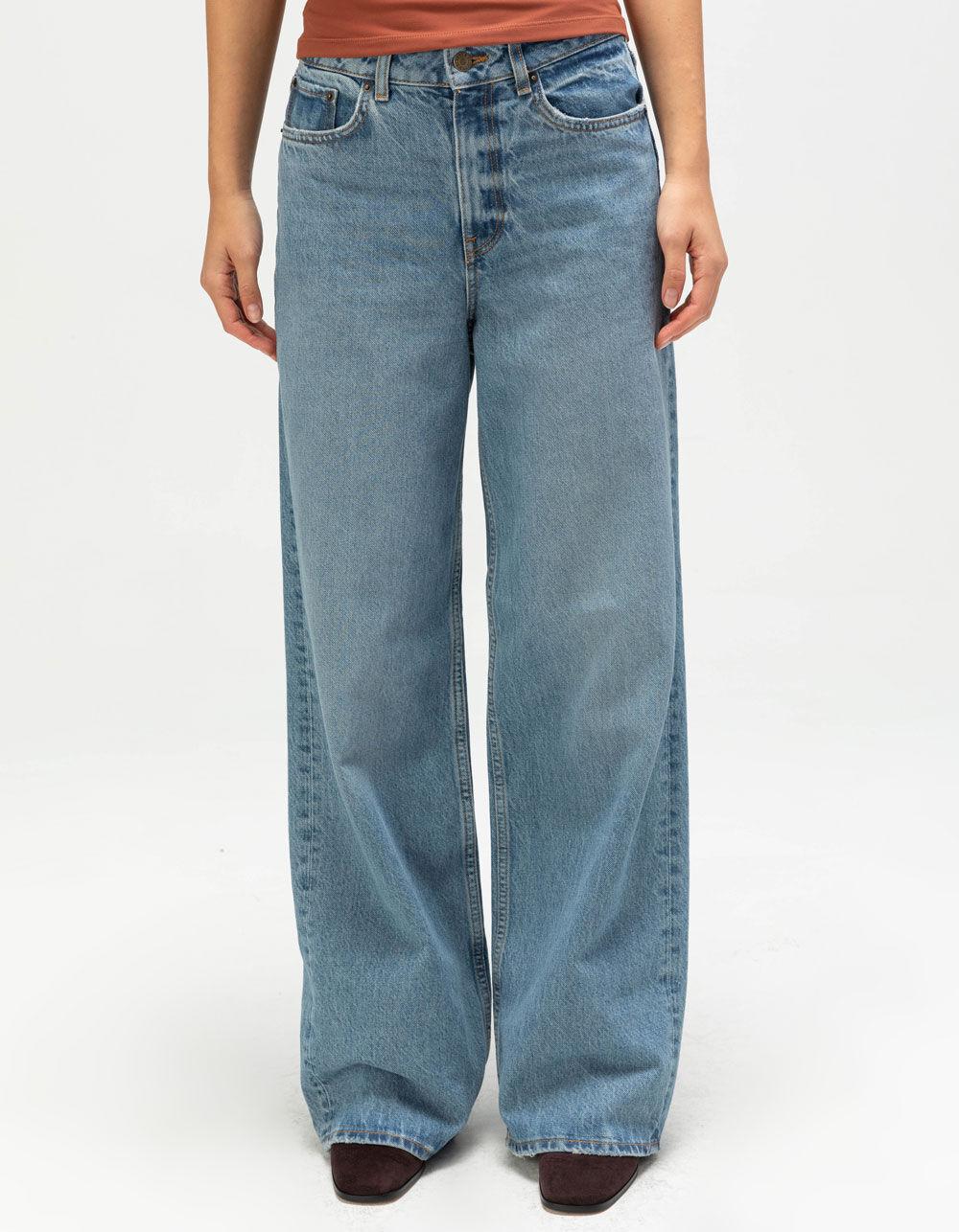 JJXX Tokyo High Waisted Wide Leg Womens Jeans - MEDIUM WASH Product Image