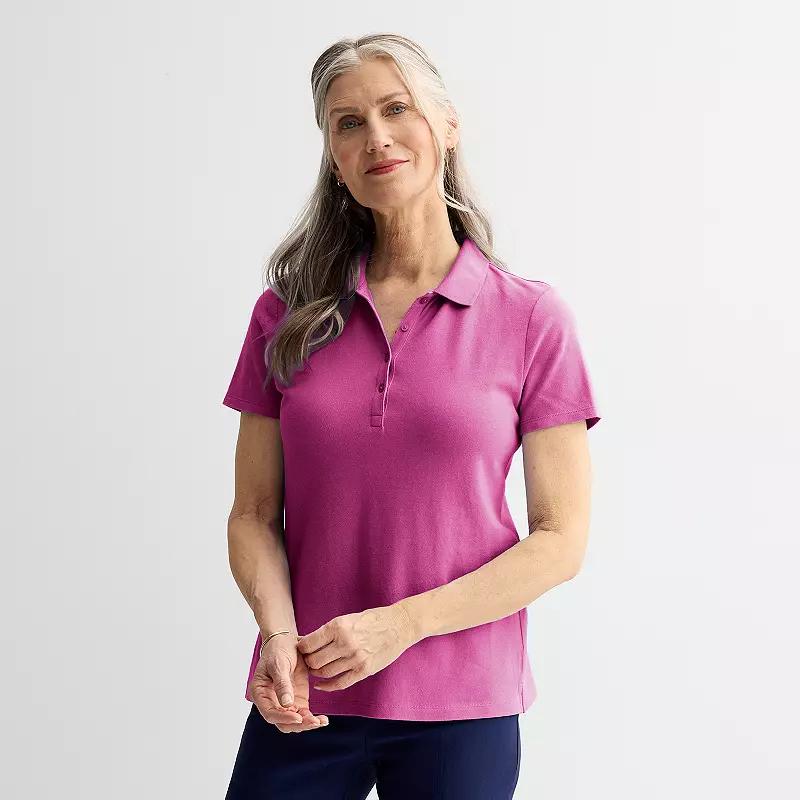 Women's Croft & Barrow® Essential Polo,  Product Image