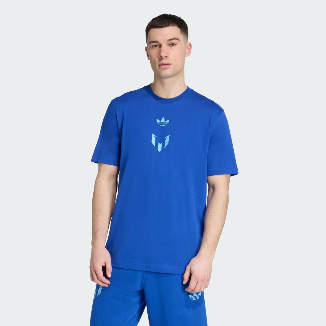 adidas Mens adidas Messi T-Shirt - Mens Team Royal Blue Product Image