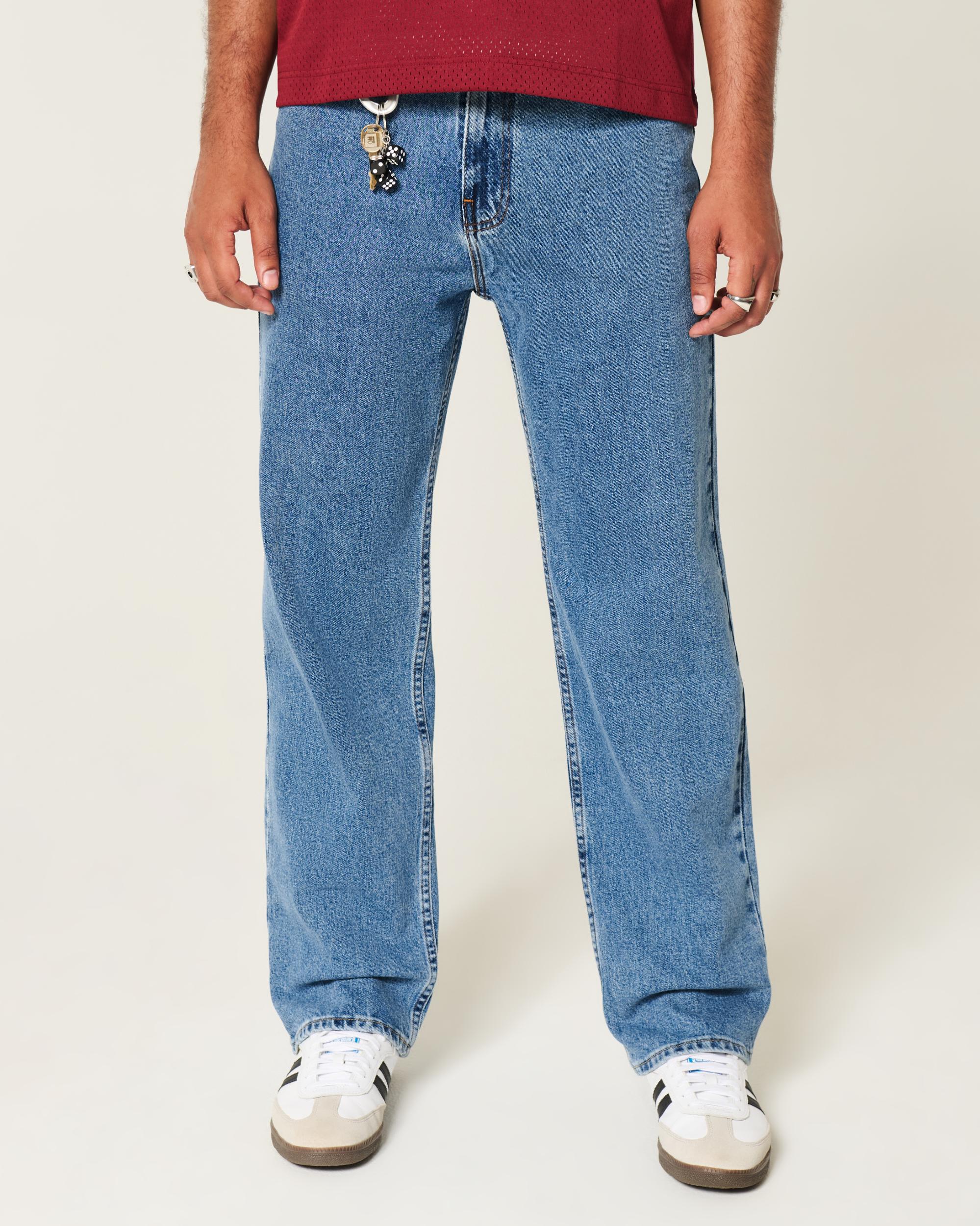 Medium Wash Baggy Jeans Product Image