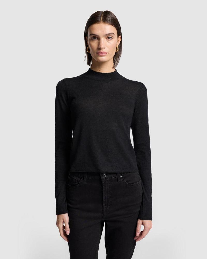 Cashmere Mock Neck Sweater Product Image