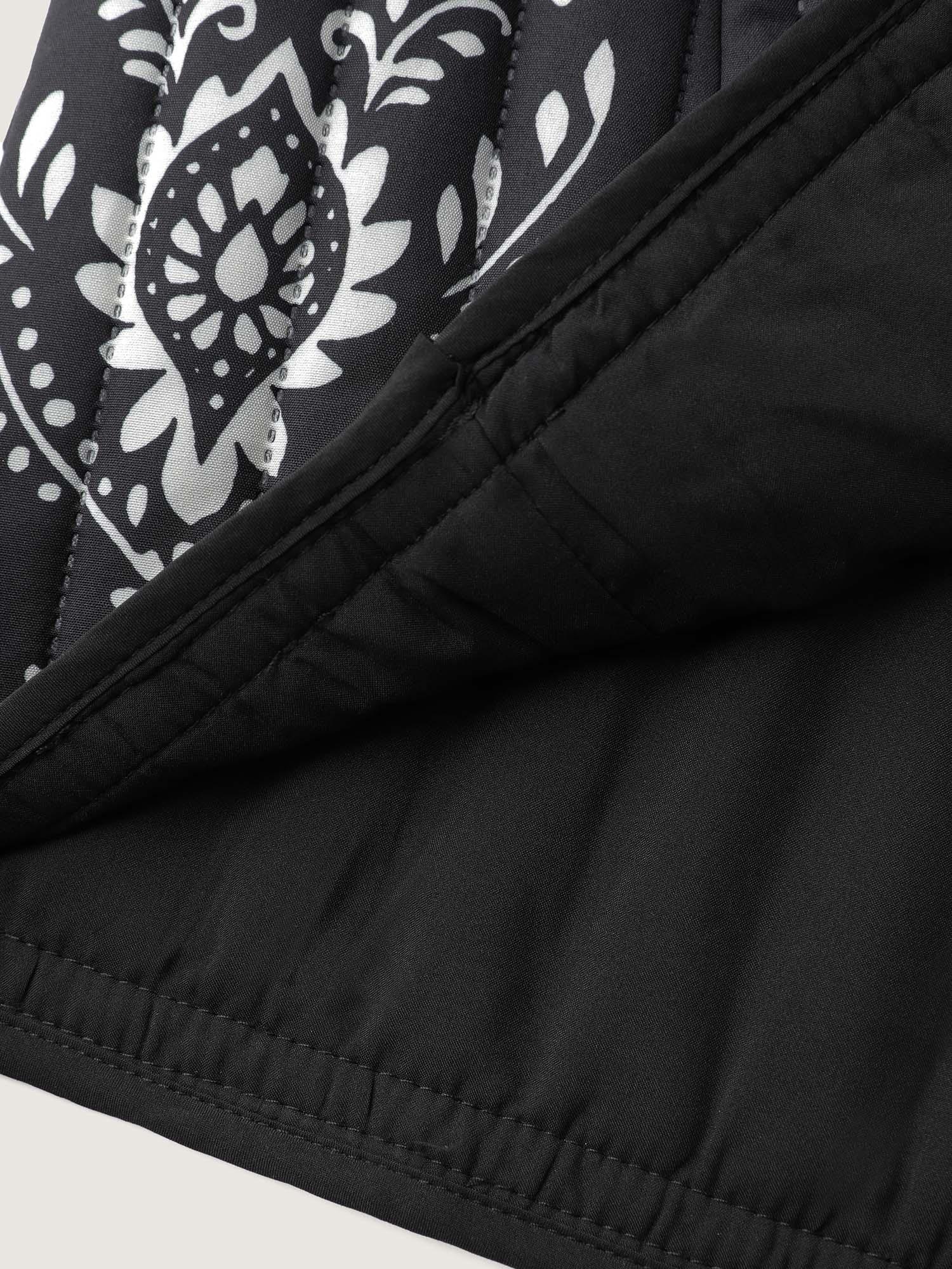 Boho Print Double Front-Tie Vest Female Product Image