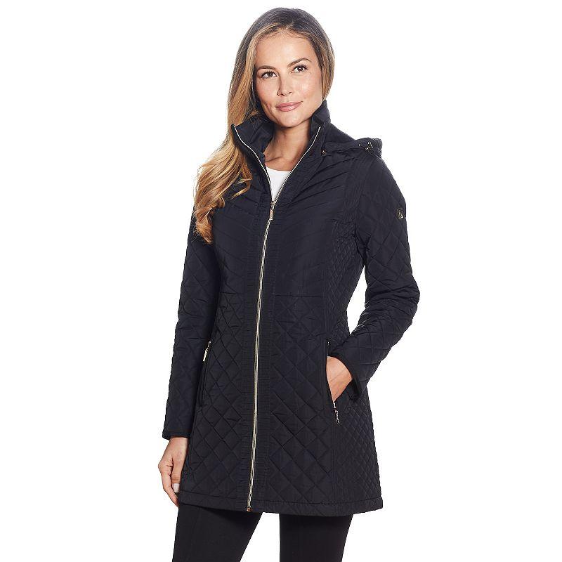 Women's Gallery Faux-Fur Hood Quilted Jacket,  Product Image