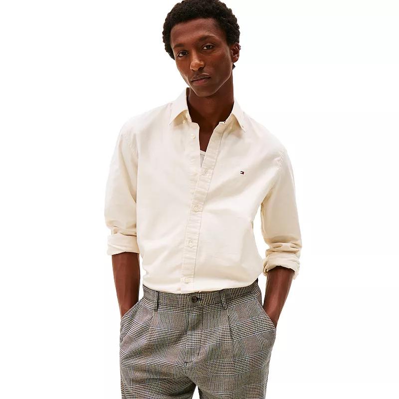 Men's Tommy Hilfiger Regular Fit Essential Stretch Oxford Shirt,  Product Image