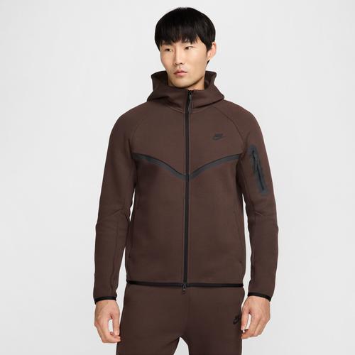 Nike Mens Nike Tech Fleece Full-Zip Windrunner Hoodie - Mens Maroon/Maroon Product Image