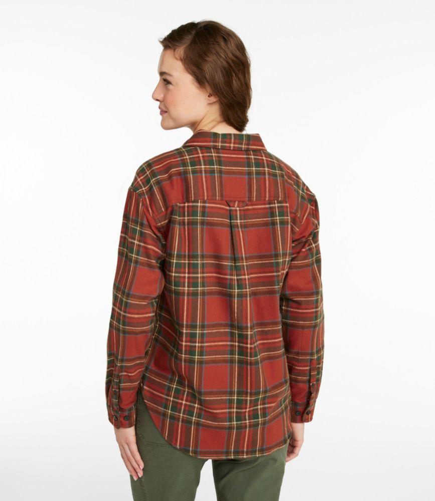 Women's Scotch Plaid Flannel Shirt, Boyfriend Product Image