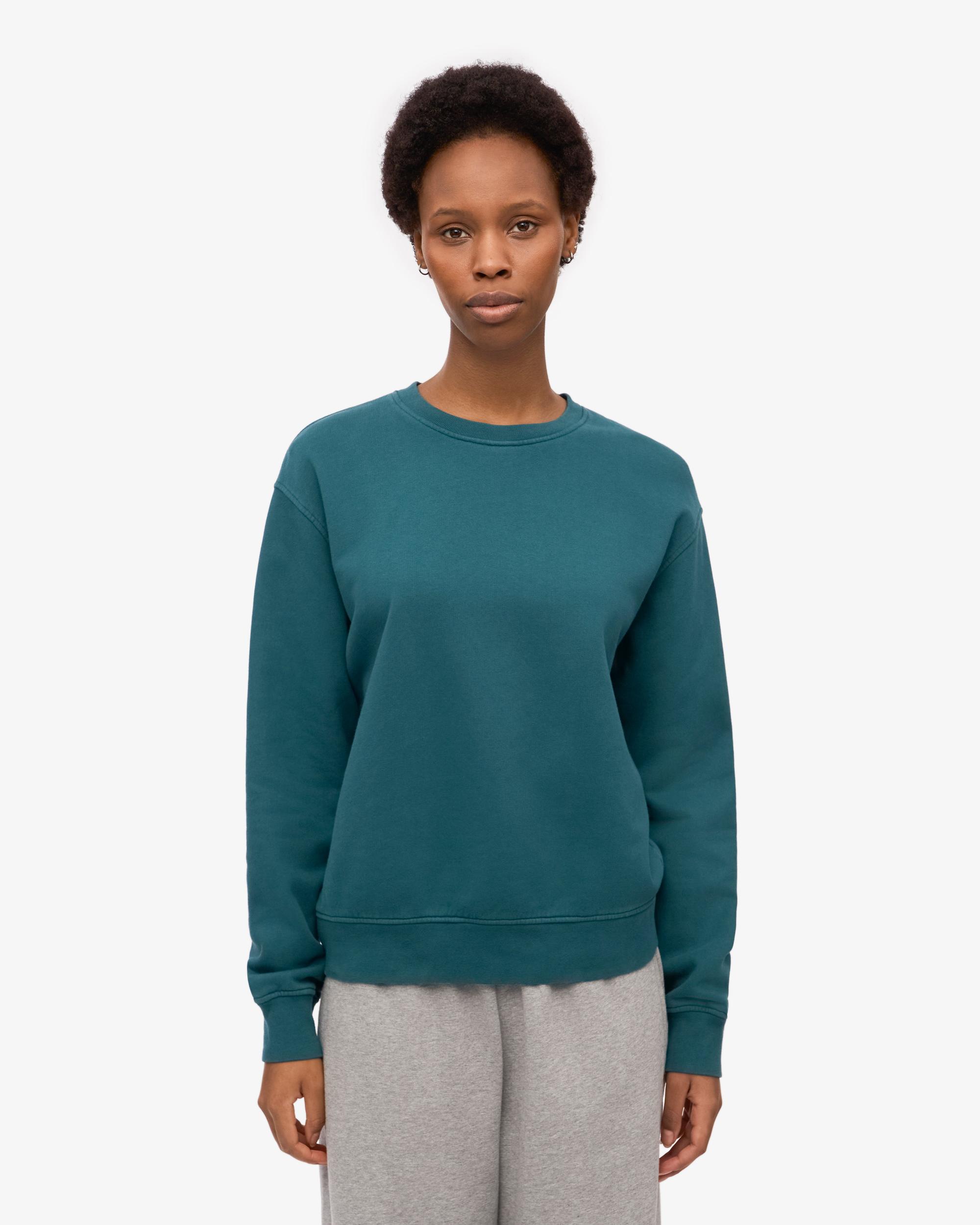 Women Classic Organic Crew - Ocean Green Product Image