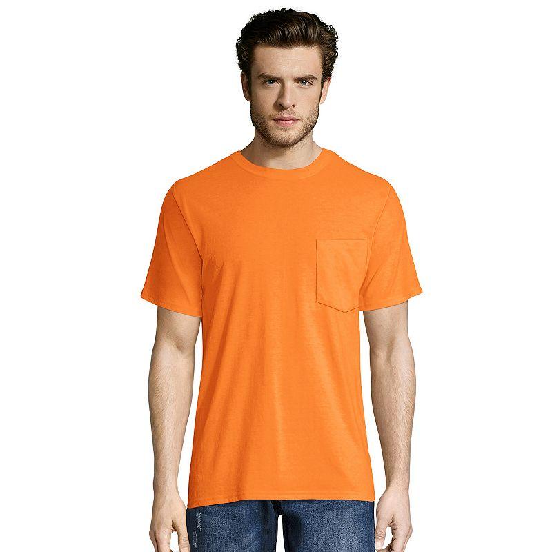 Big & Tall Hanes® Workwear 2-pack X-Temp Fresh IQ Crewneck Pocket Tees, Men's,  Product Image