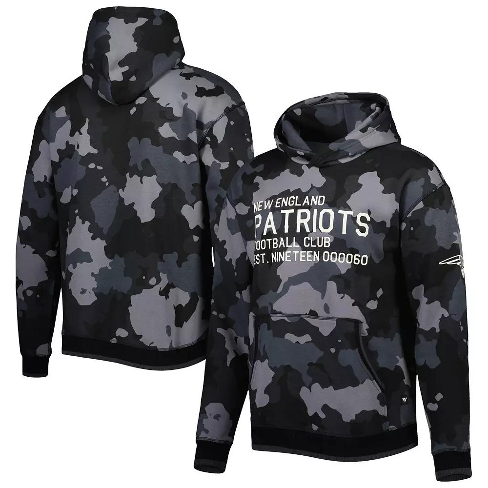 Men's The Wild Collective Black New England Patriots Camo Pullover Hoodie, Size: XL Product Image