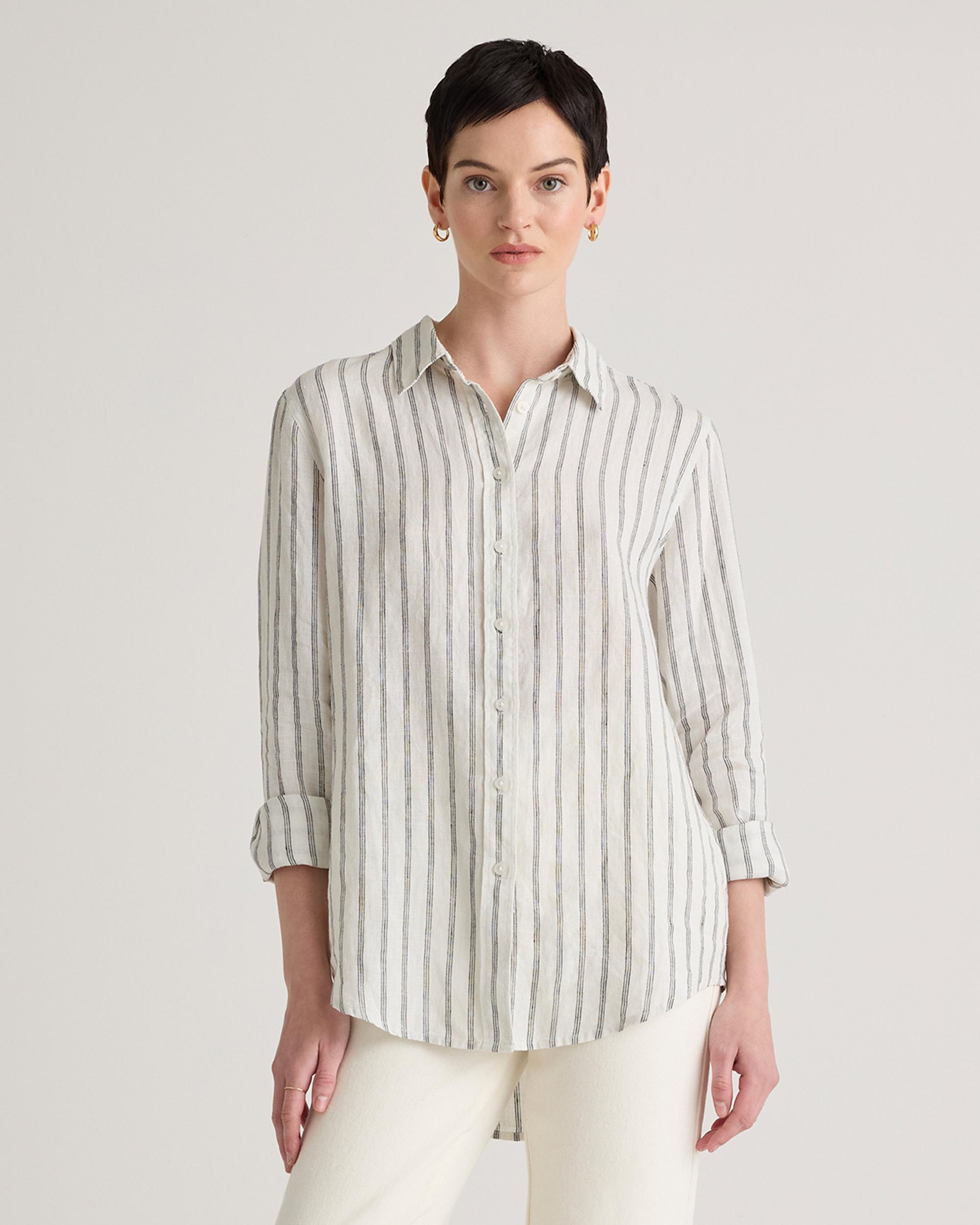 Quince | Women's 100% European Linen Long Sleeve Shirt Size XS Product Image