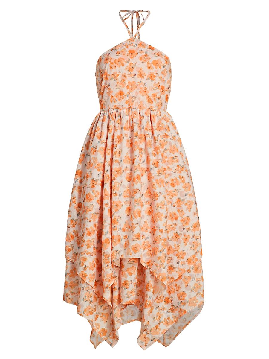 Womens Everly Floral Cotton-Blend Handkerchief Dress Product Image