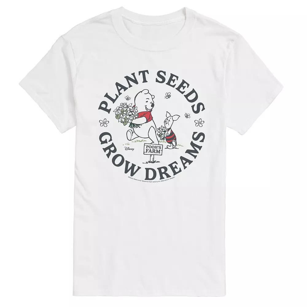 Big & Tall Disney's Winnie The Pooh Grow Dreams Graphic Tee, Men's,  Product Image