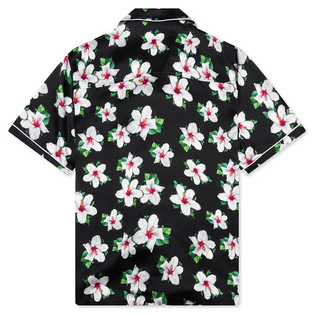 Howard Hawaiian Silk Shirt - Black Male Product Image