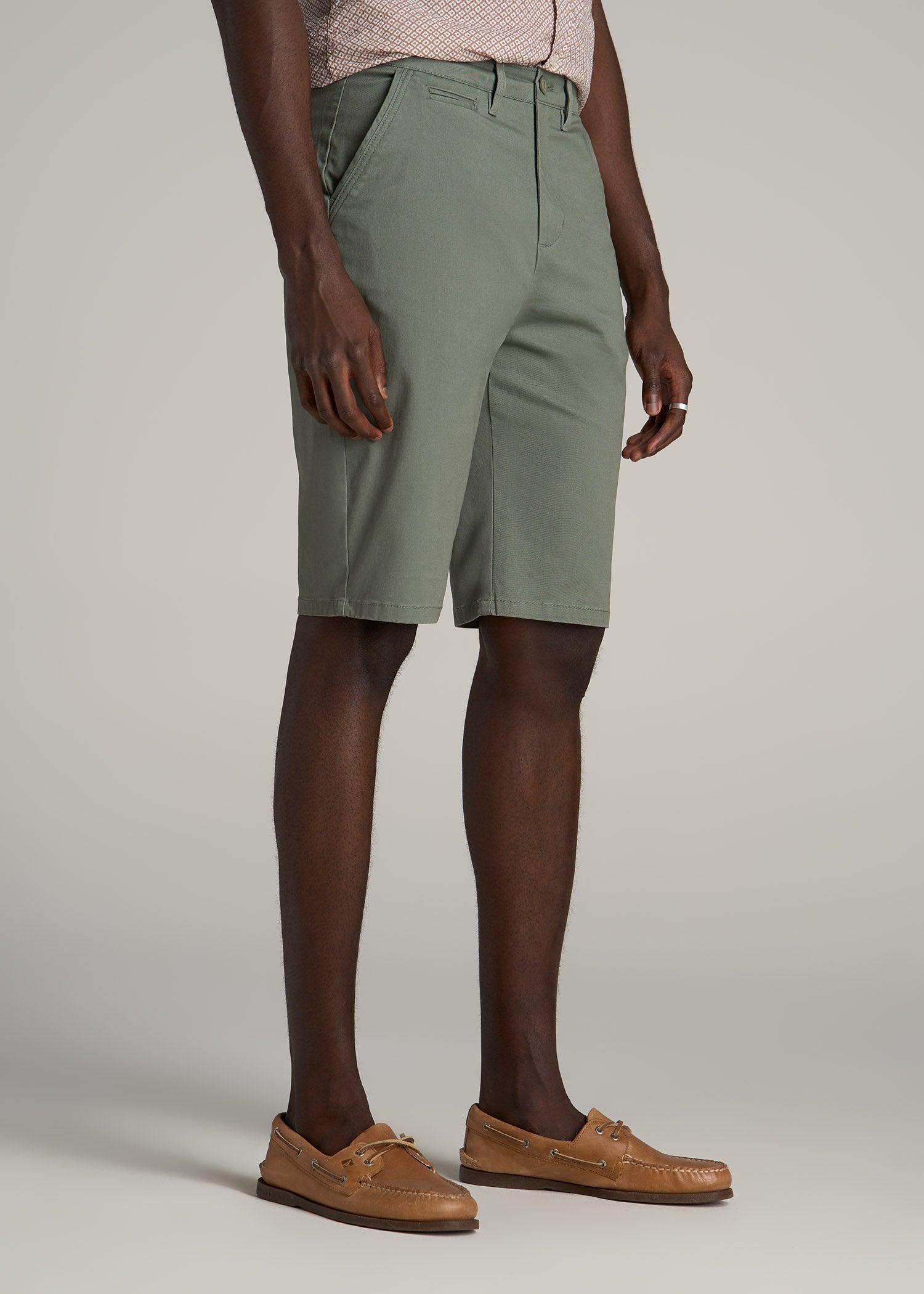 Chino Shorts for Tall Men in Desert Khaki Male Product Image