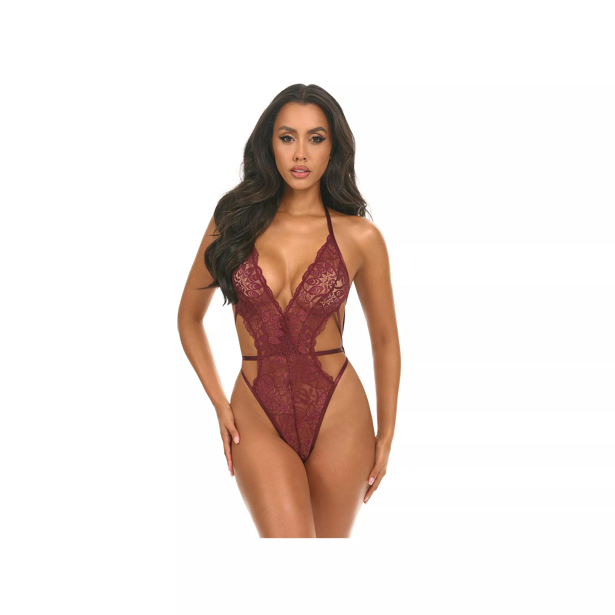 Women's Oh La La Cheri Lina Teddy Lingerie 52-11972, Size: Large-XL, Zinfandel Product Image