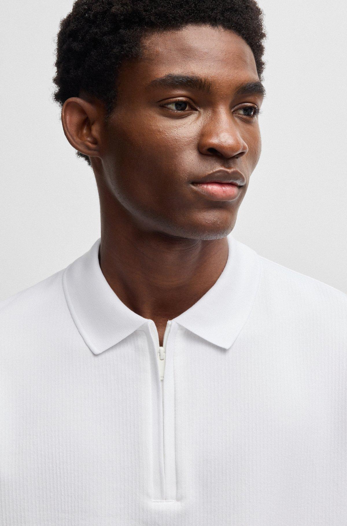 Polo shirt with seersucker structure Product Image