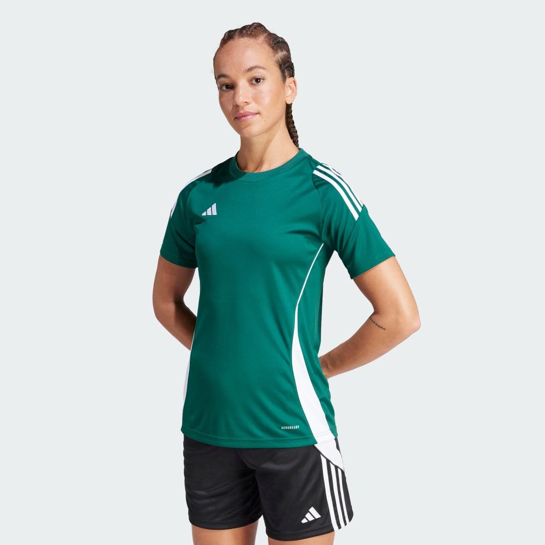 adidas Tiro 24 Jersey Team Dark Green XL Womens Product Image