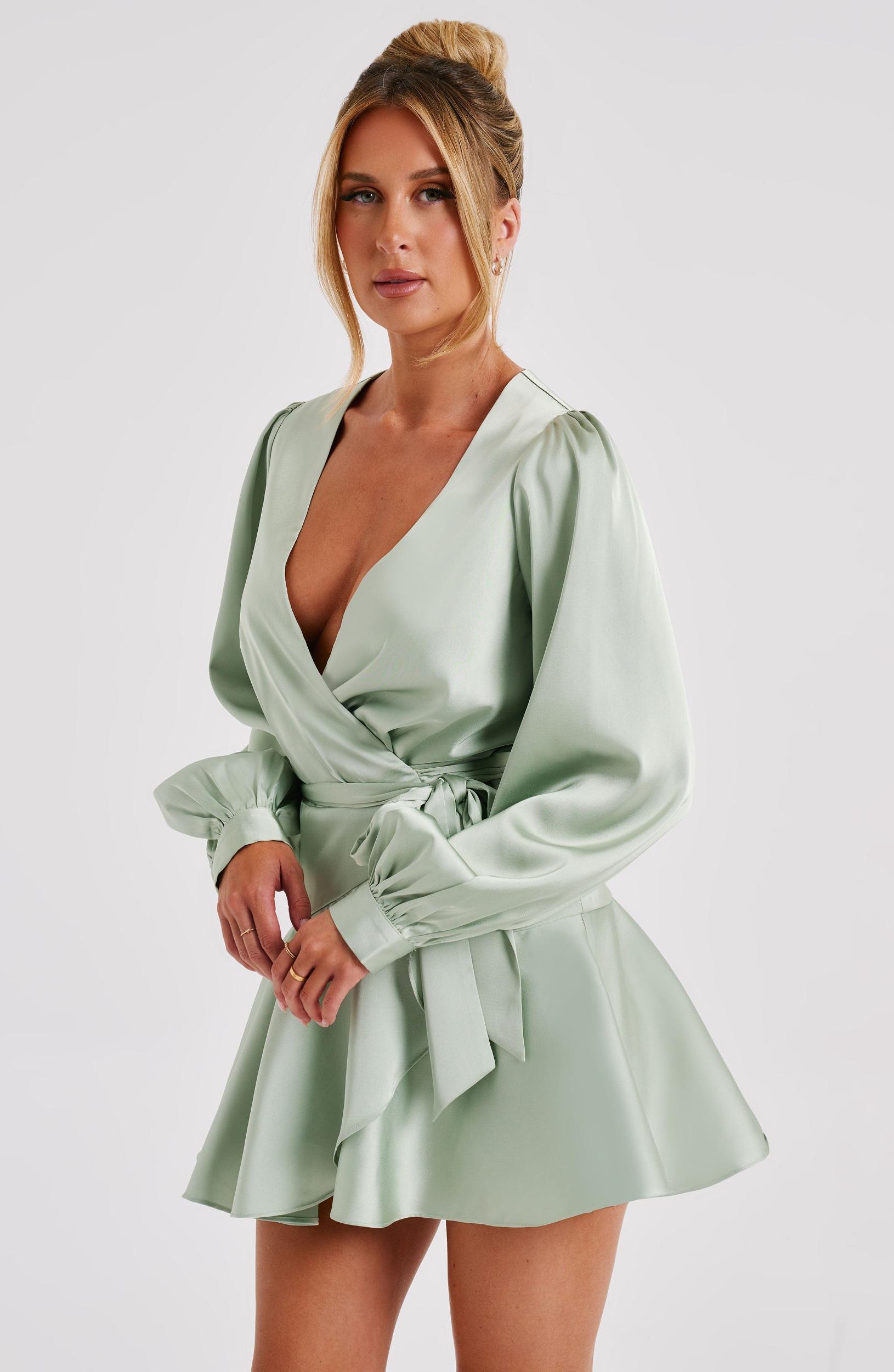 Ellis Mini Dress - Sage Product Image