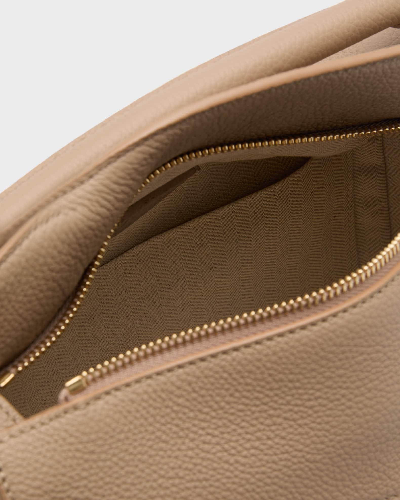 Puzzle Edge Small Top-Handle Bag in Soft Grained Leather Product Image