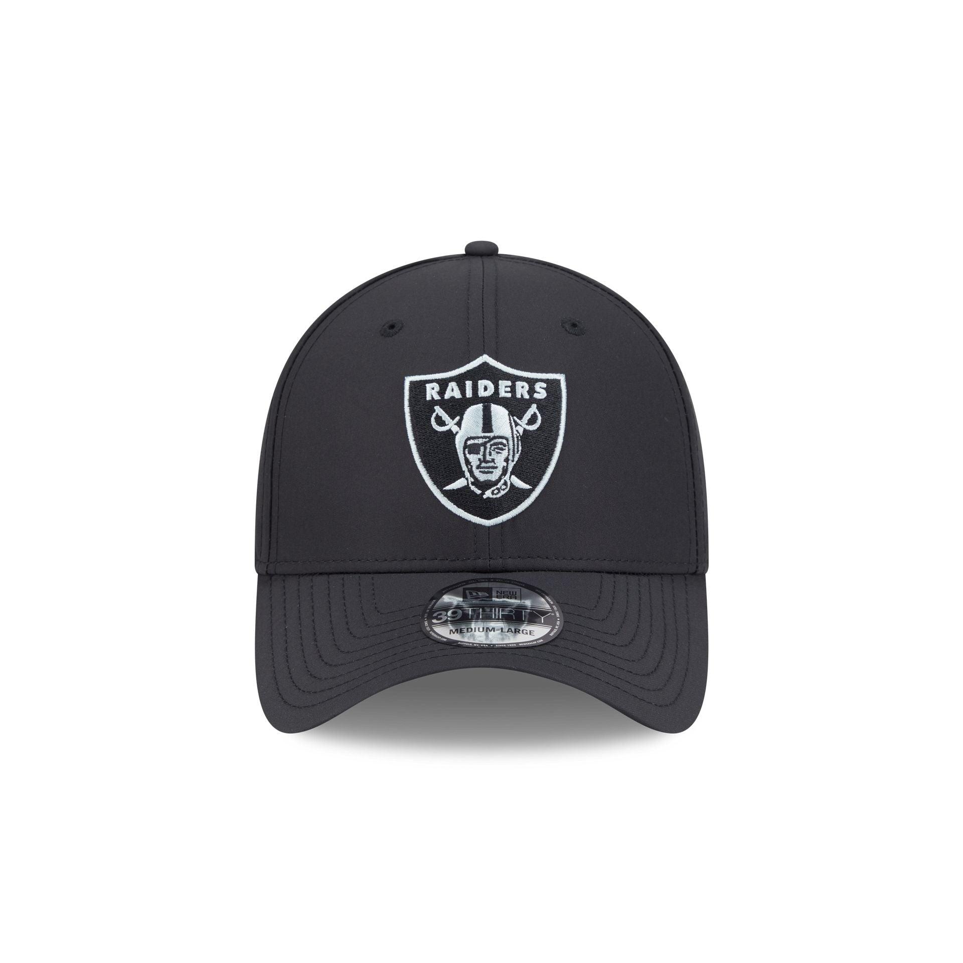 Las Vegas Raiders 2025 Sideline Hot Weather Historic 39THIRTY Stretch Fit Hat Male Product Image