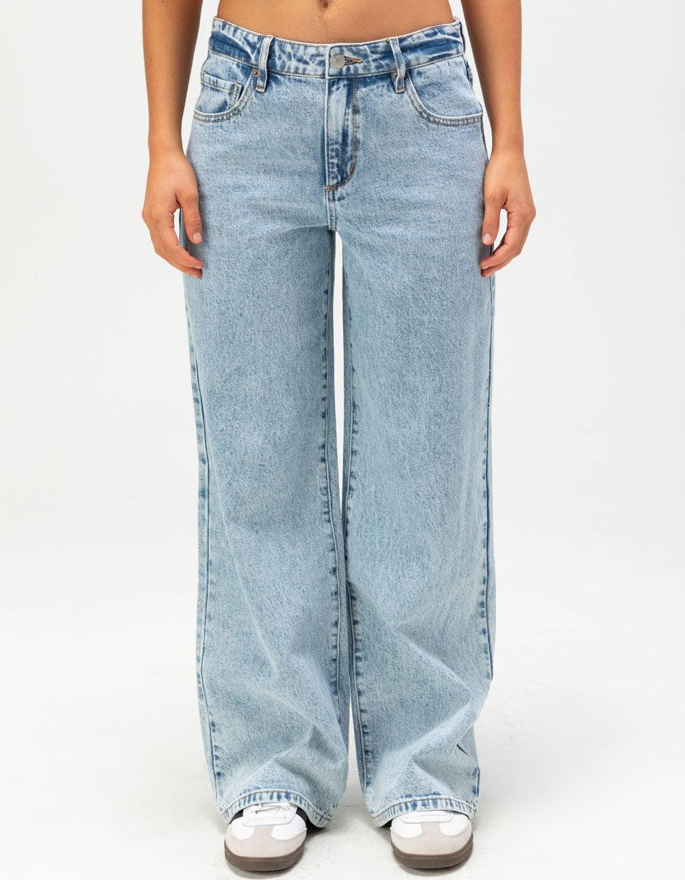 RSQ Womens High Rise Baggy Jeans - LIGHT VINTAGE Product Image