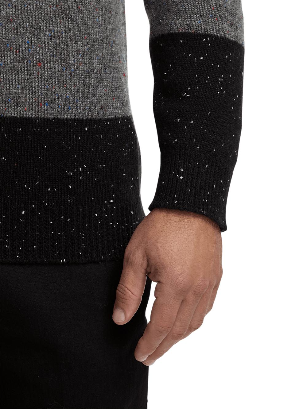 Donegal Turtleneck Sweater - Black Product Image