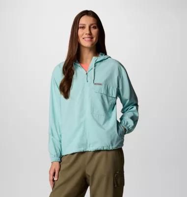 Columbia Womens Skien Valley Hooded Long Sleeve Shirt- Product Image