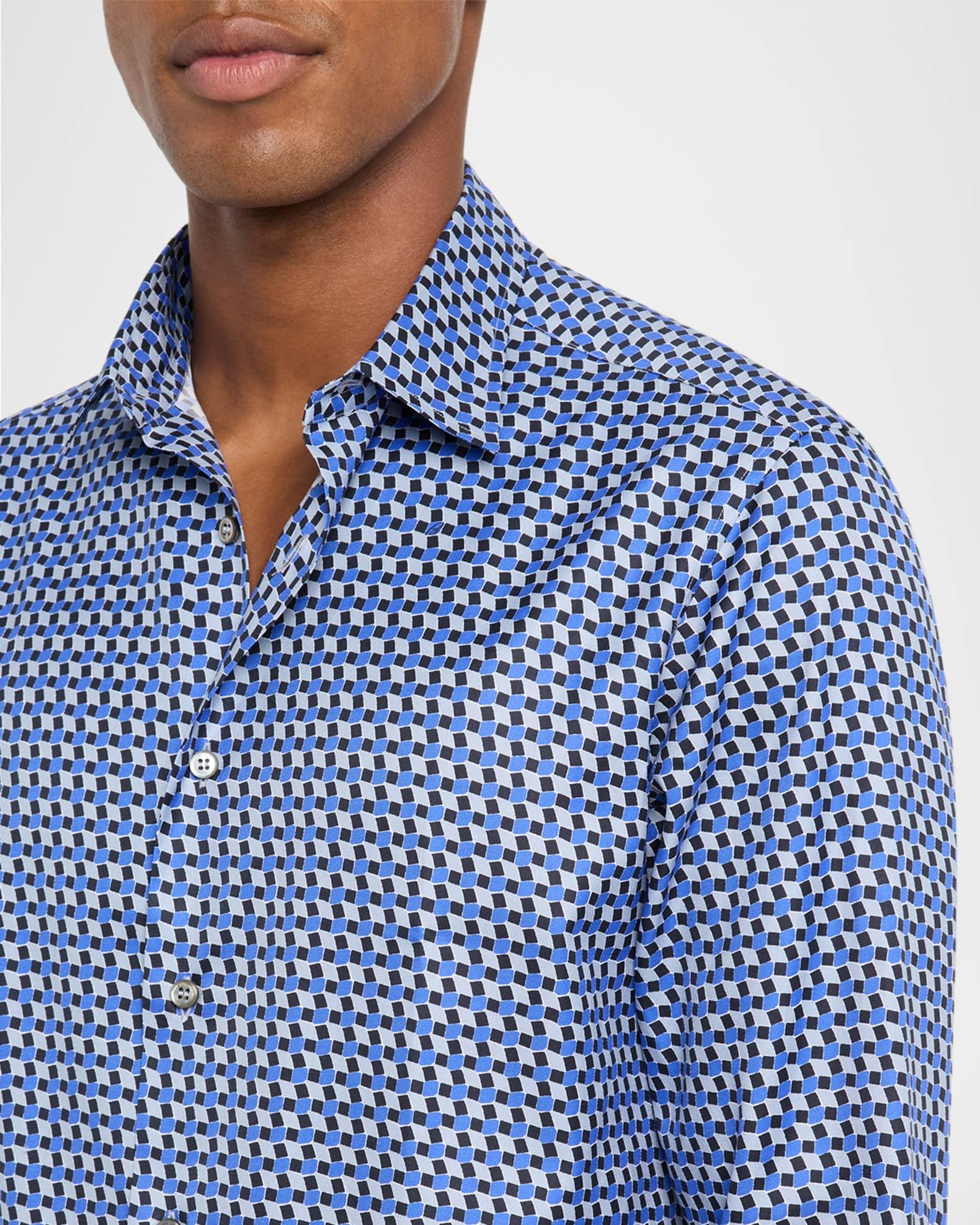Men's Geo Print Button Down Shirt Product Image
