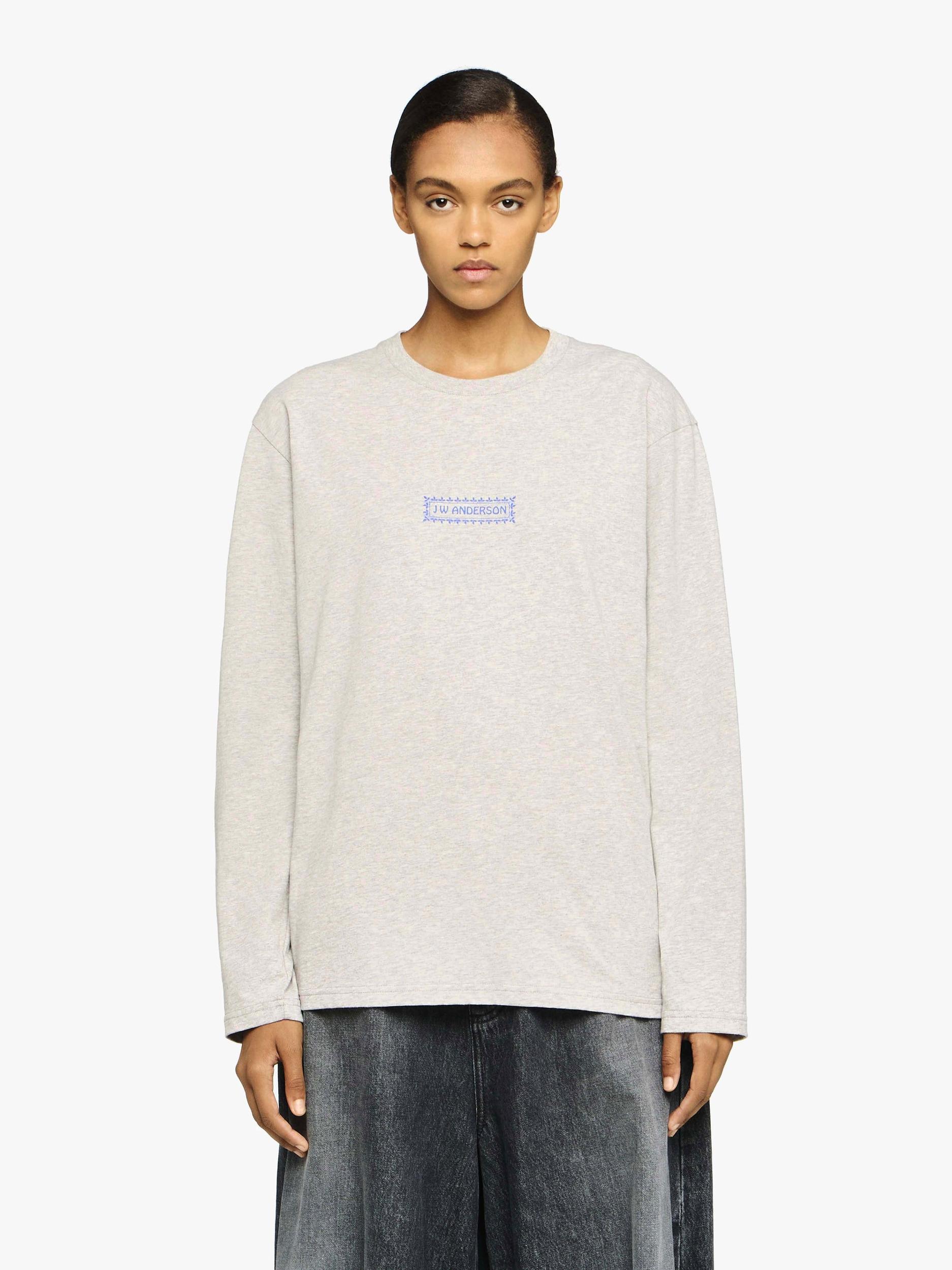 LONG SLEEVE T-SHIRT WITH BACK LOGO PRINT Product Image