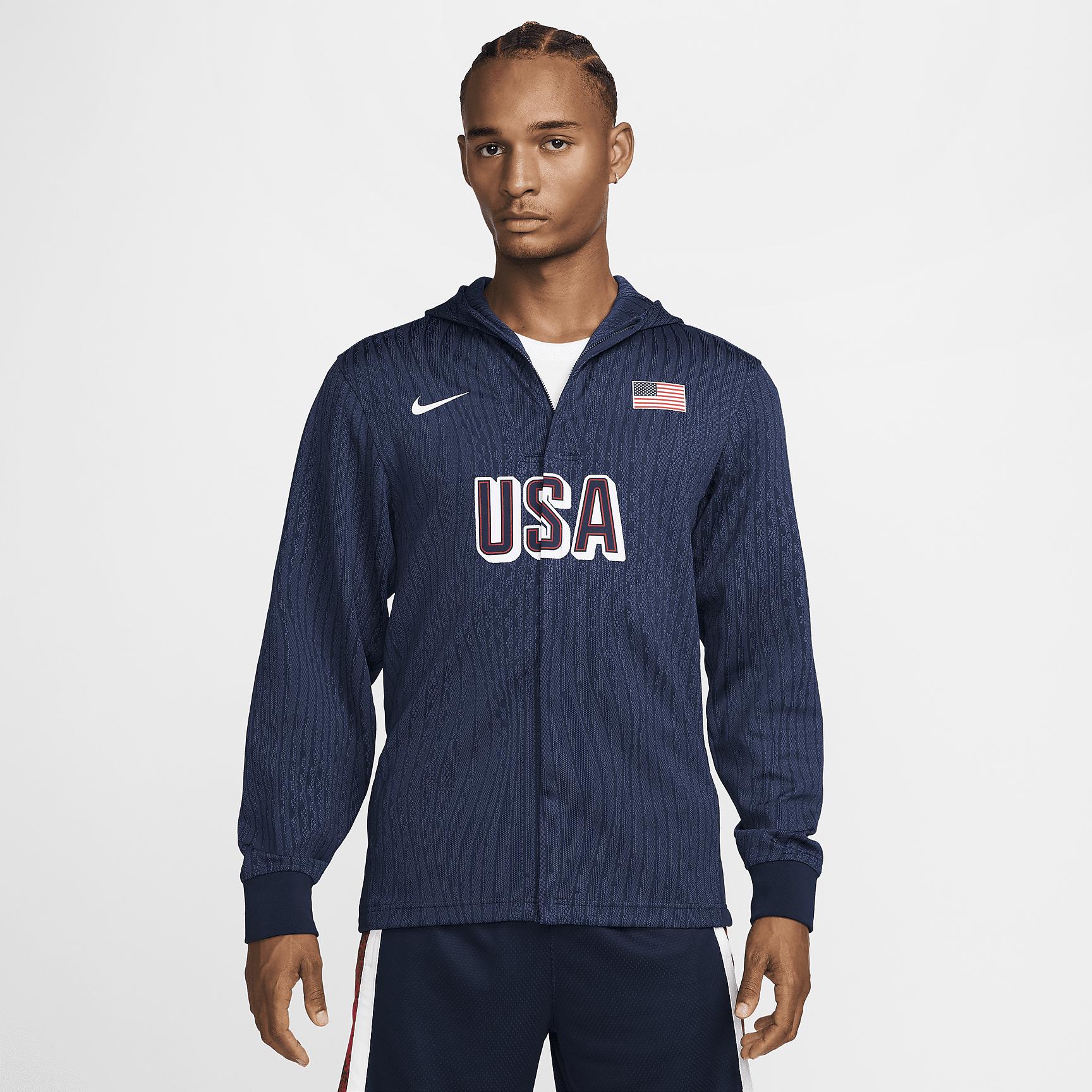 USA Nike Men's Dri-FIT ADV Basketball Game Jacket Product Image