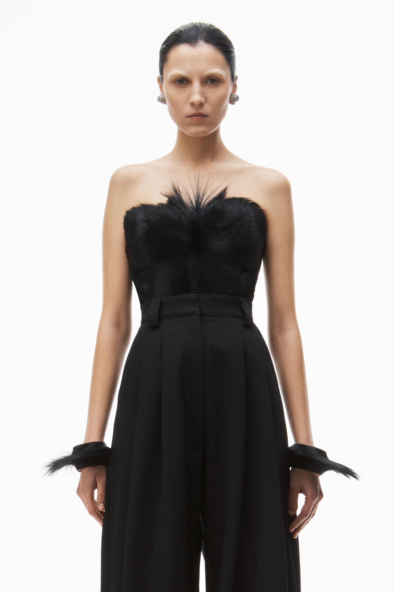 High-waist Wide-leg Pant In Wool Twill Product Image