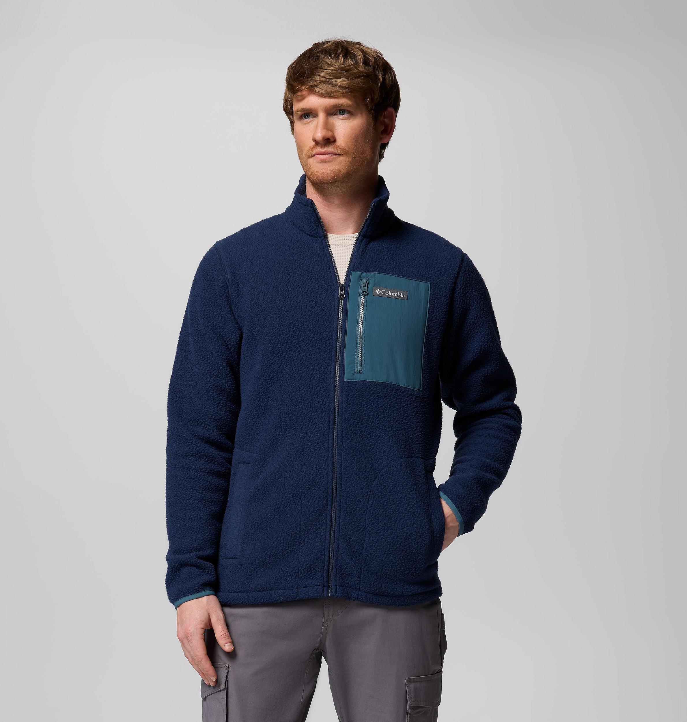 Columbia Mens Jasper Ridge Pebbled Full Zip Fleece- Product Image