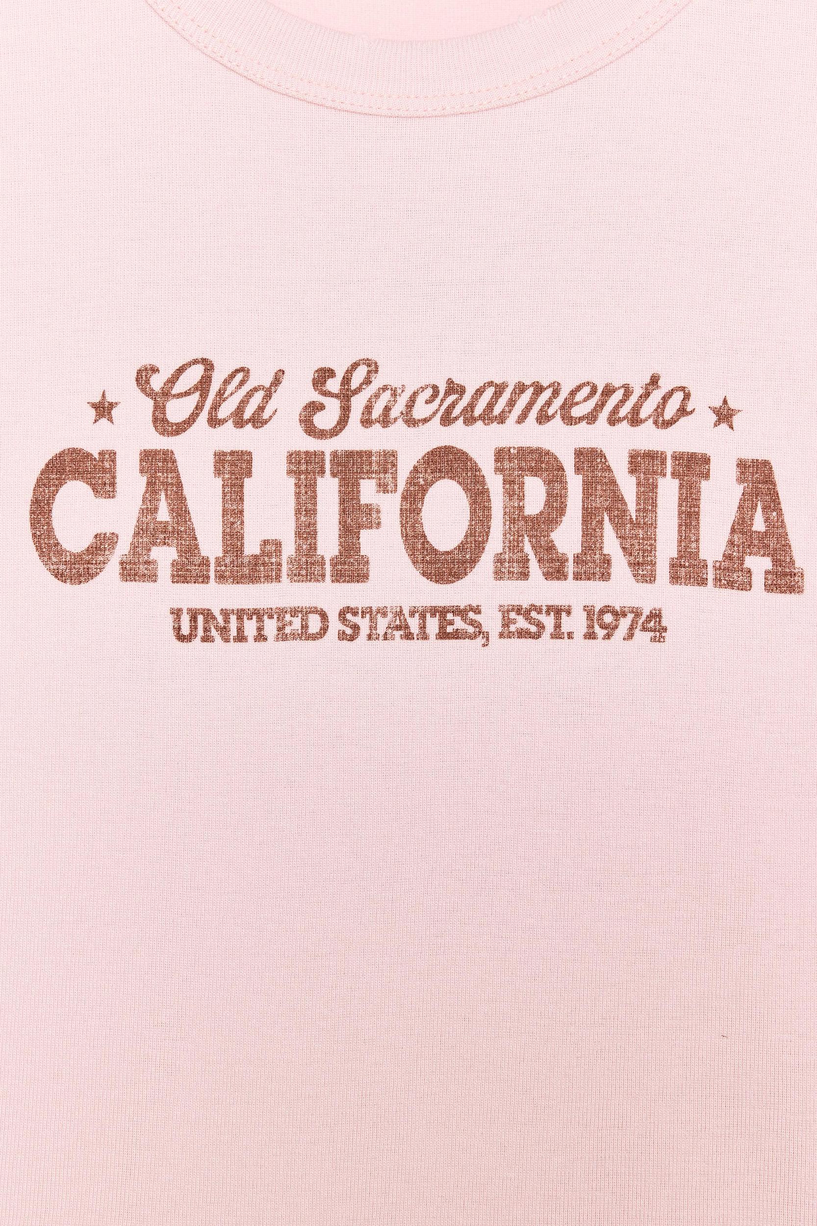 COTTON MODAL TEXT T-SHIRT Product Image