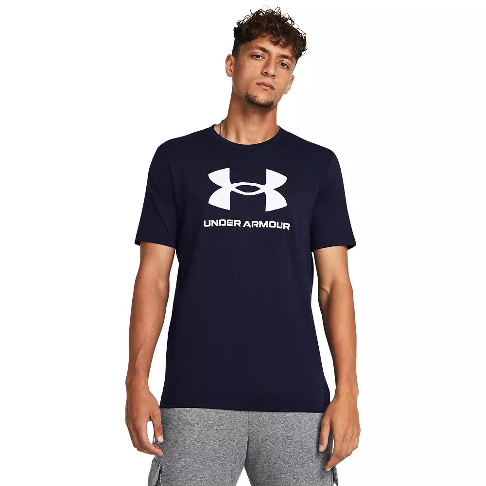 Big & Tall Under Armour Logo Short Sleeve Tee, Men's,  Product Image