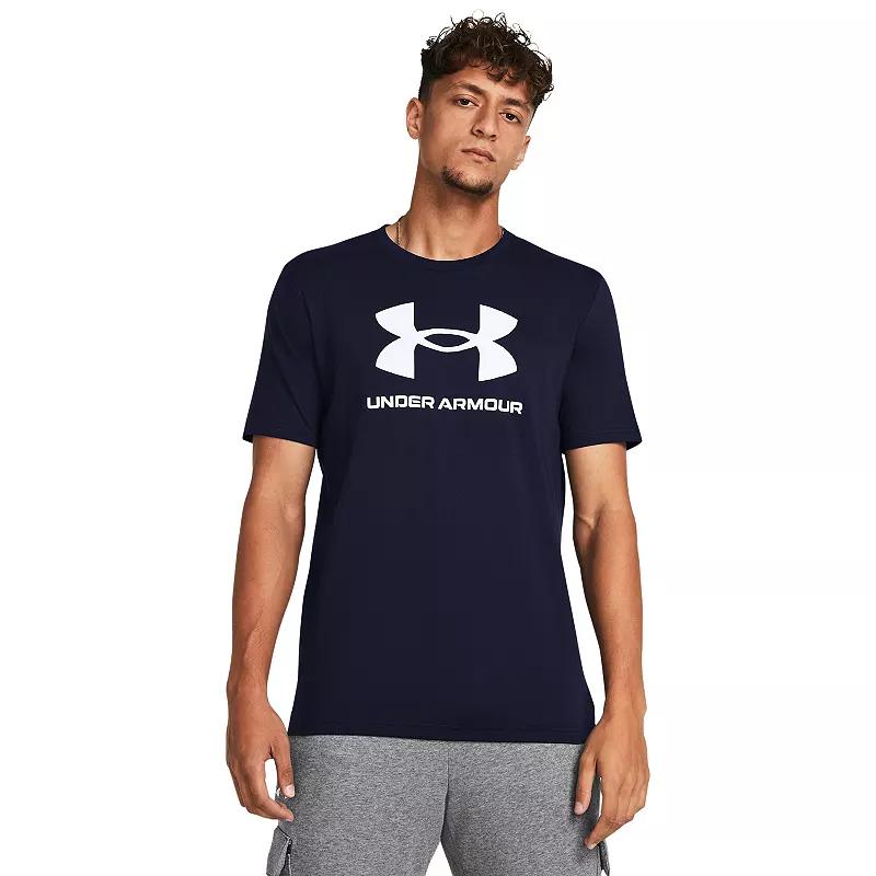 Big & Tall Under Armour Logo Short Sleeve Tee, Men's,  Product Image