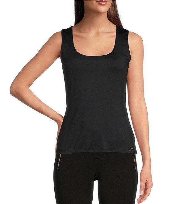 Calvin Klein Matte Jersey Scoop Neck Tank Product Image