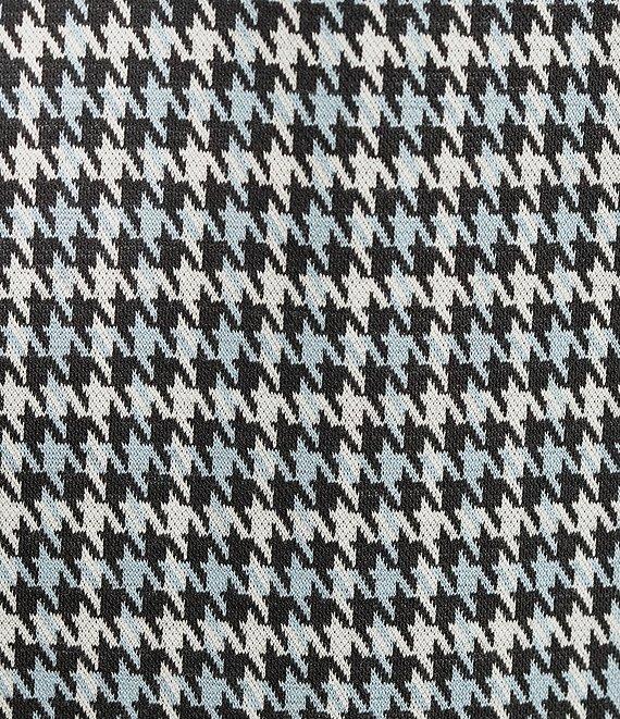 Murano Big & Tall Slim Fit Houndstooth Short Sleeve Polo Shirt Product Image