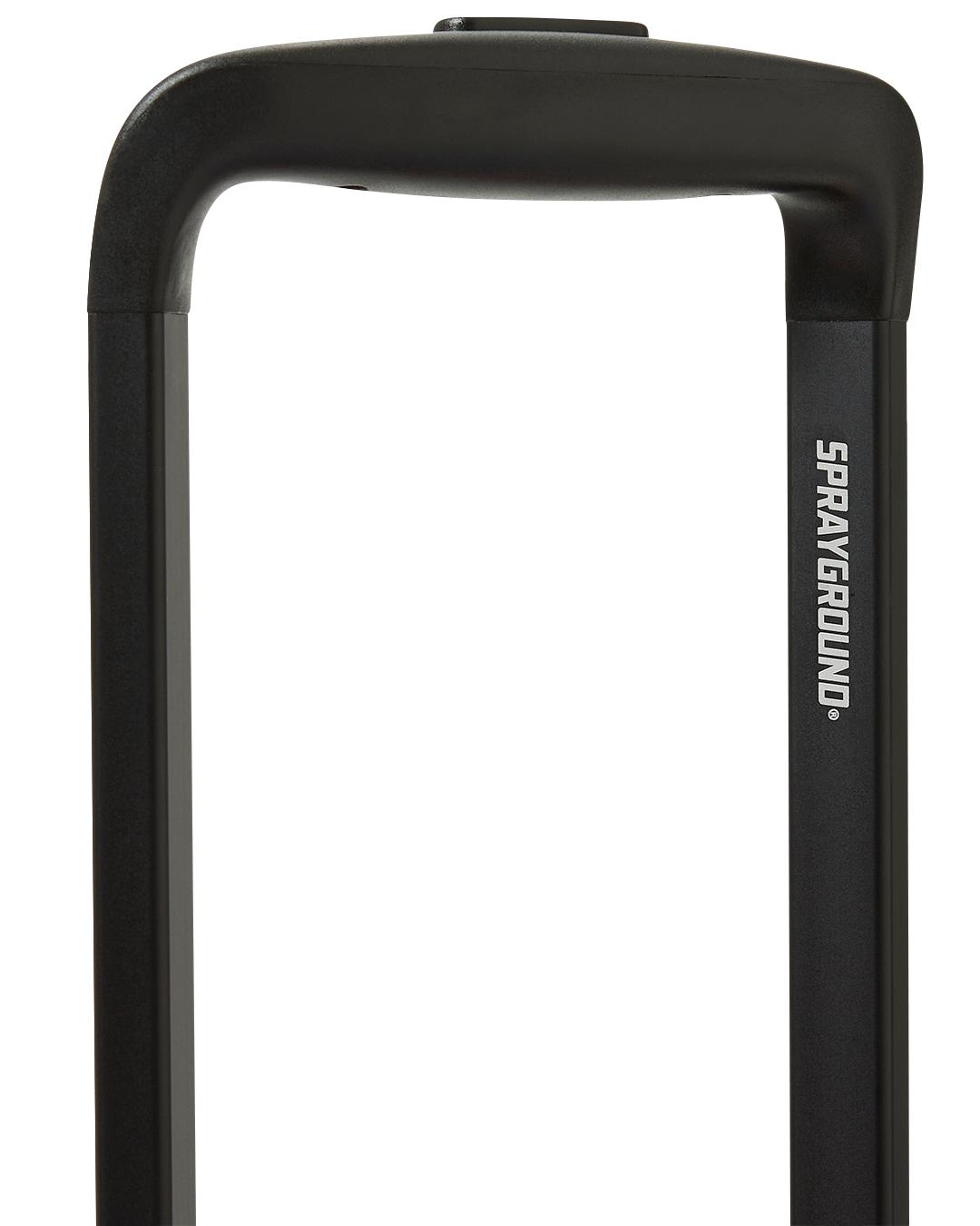 THE JOURNEY BEGINS SHARKITECTURE CARRY-ON LUGGAGE BLACK WITH EXTRA STICKERS Product Image