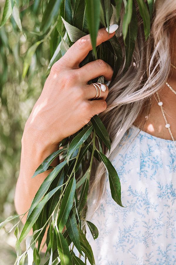 Kendra Scott Jayla Cocktail Ring in Pearl Product Image