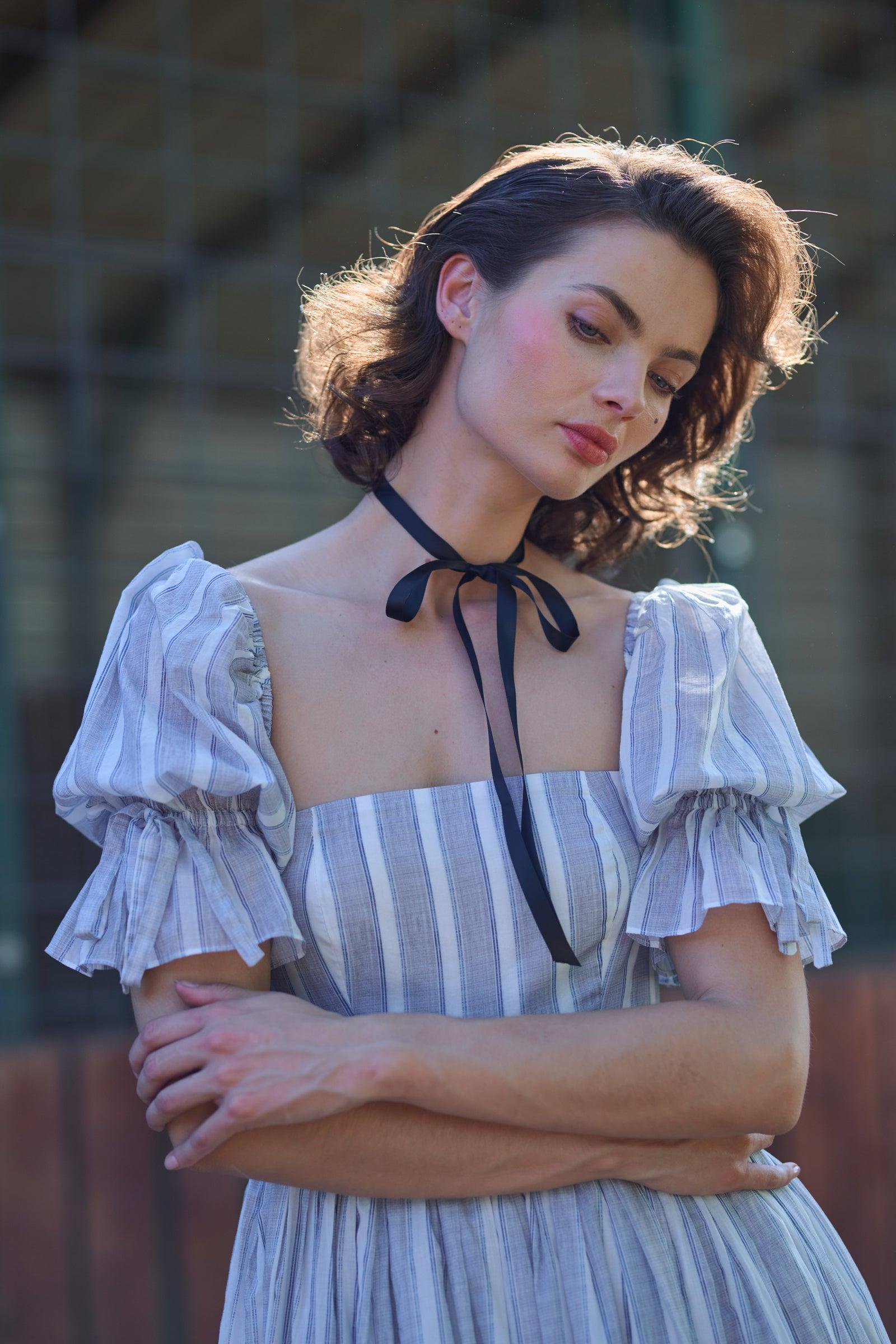 The Lake Stripe Market Dress Product Image