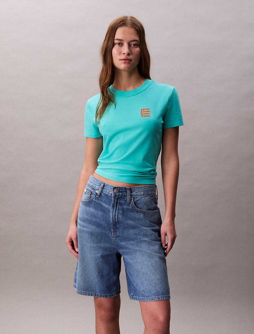 Square Logo Graphic Slim T-Shirt  Product Image