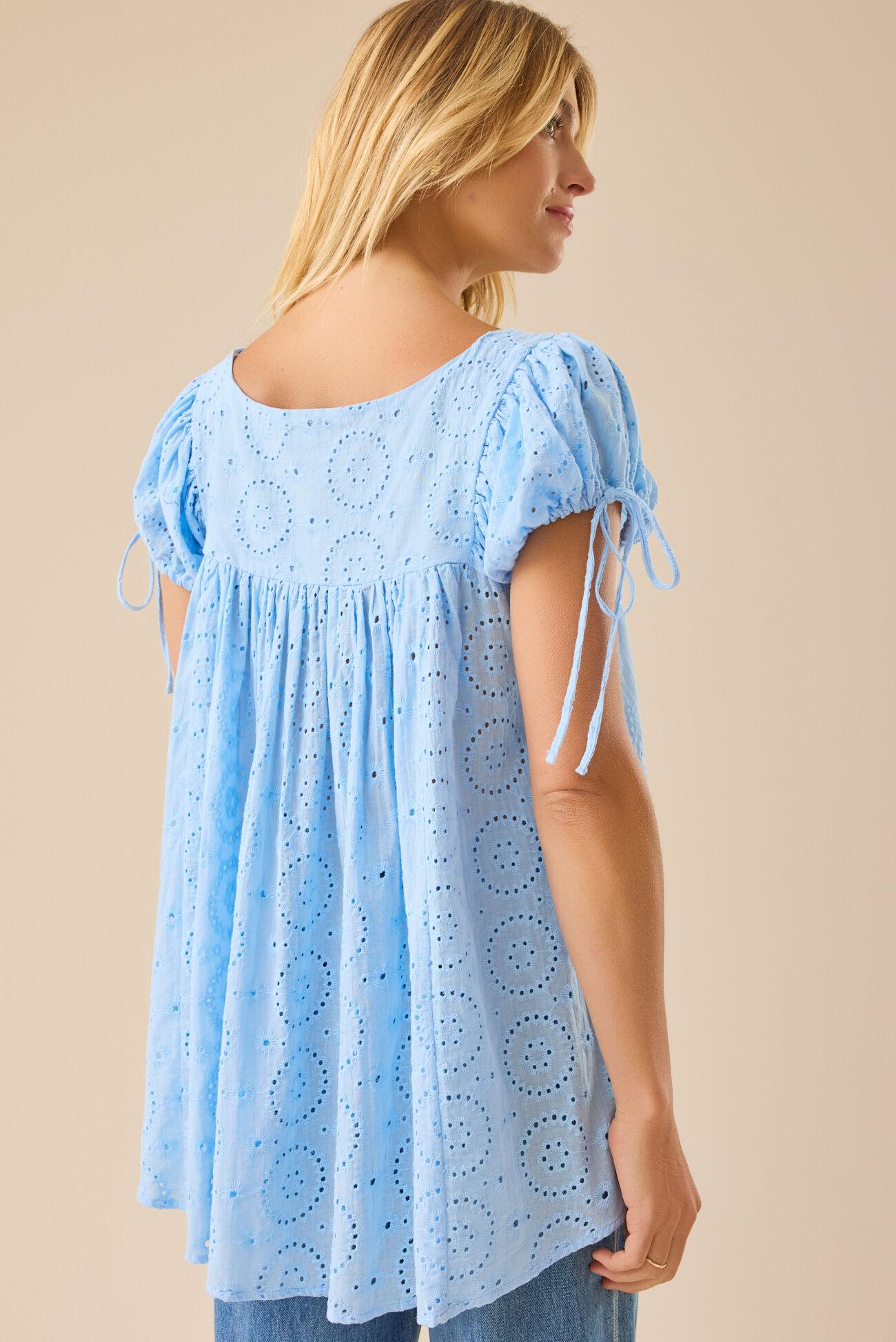 Keily Eyelet Babydoll Top Product Image