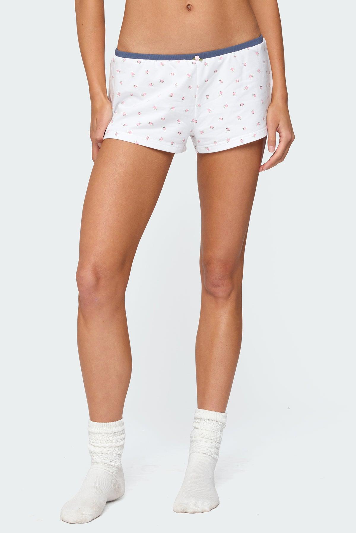 Stefi Floral Contrast Shorts Product Image