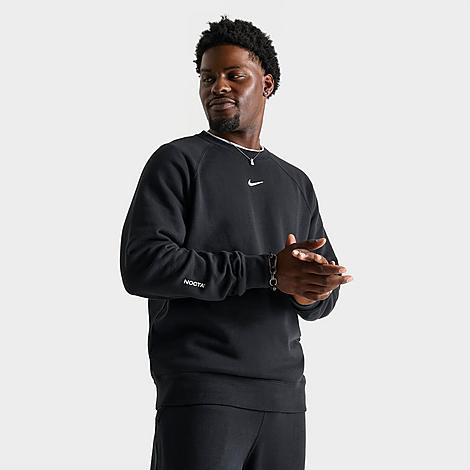 Nike Mens Nike NRG Nocta CS Fleece Crew - Mens Black/White Product Image