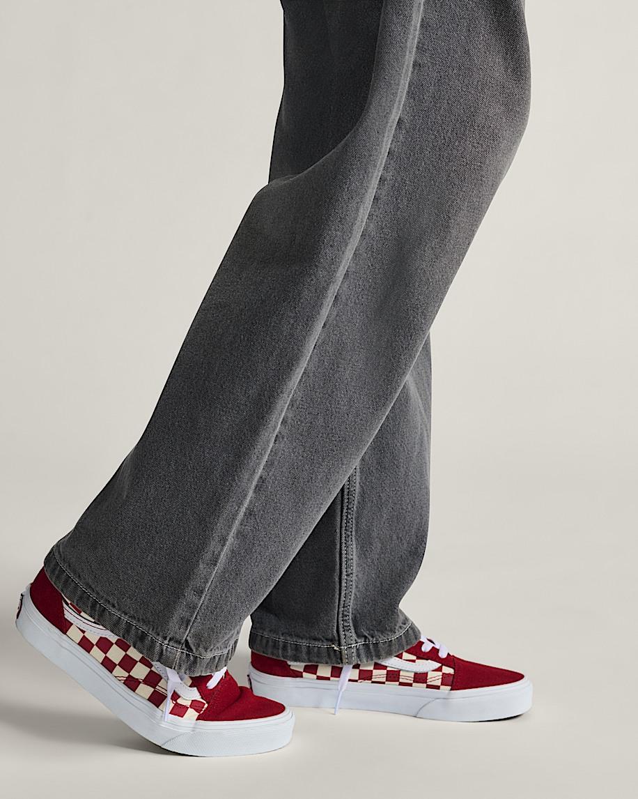 Old Skool Checkerboard Shoe in Checkerboard Red| Vans US Product Image