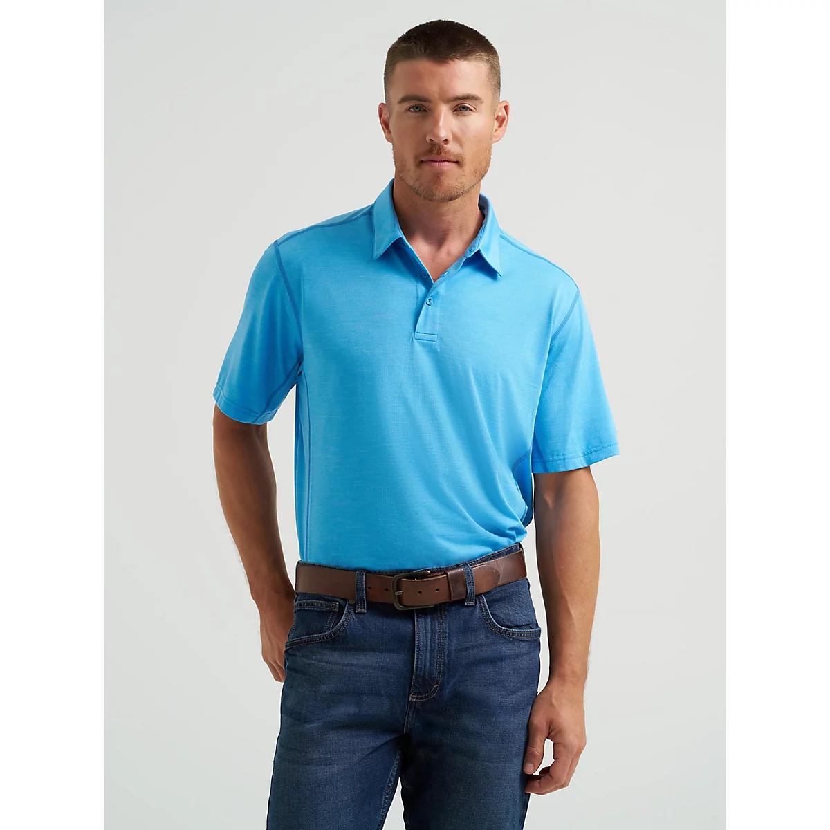 Men's Wrangler Performance Polo in Cerulean Product Image